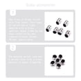 thumbnail image 2 of fashionhome 5 Pieces Guitar Switch Tip Plastic Disjunctor Cover Round Sturdy Toggle Knob Caps Electric Instrument Remote Pickup Chrome Color 1Set, 2 of 6