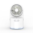 thumbnail image 3 of Ventilador humidificador Enfriador de aire de escritorio recargable Ventilador de enfriamiento ajustable personal con luz nocturna Advancent HA006358-00B, 3 of 6