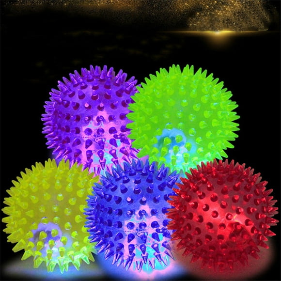 La Bola Led Del Perrito Del Perro Del Animal Doméstico Del Pvc Se Enciende Para Arriba Que Destella El Juguete Del Juego Que Persigue La Bola Puntiaguda Del Rebote Minnieouse PT002452-01