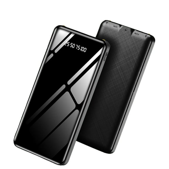 NIFFPD Portable Charger 10000mAh Power Bank Fast Charging with LED Display Slim Portable Phone Charger for iPhone Samsung Black