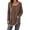 Brown, variant on Women's Extra Long Tunic Tops for Leggings Henley Sweater | Long Sleeve Design, Soft Sweater Fabric, Loose Fit Comfort, Easy Layering Style