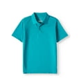 thumbnail image 3 of Wonder Nation Boys School Uniform Short Sleeve Performance Polo Shirt, 2-Pack Value Bundle, Sizes 4-18 & Husky, 3 of 3