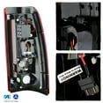 thumbnail image 5 of AKKON - Fit 2003-2006 Silverado 1500/ 1500HD/ 2500/ 2500HD/ 3500 2007 Classic Black Headlight + Bumper+ LED Red Clear Tail Light, 5 of 6