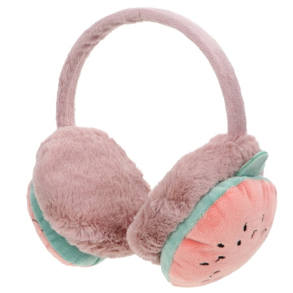 HONMEET Pink Plush Earmuff for Kids with Heat Storage 1Pc
