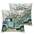 thumbnail image 2 of JEUXUS Sage Eucalyptus Leaves Pillow Covers Set of 2 Throw Pillow Covers Home Sweet Home Decorative Pillow Covers Farmhouse Home Decorations for Couch Sofa Outdoor Spring Summer, 2 of 6