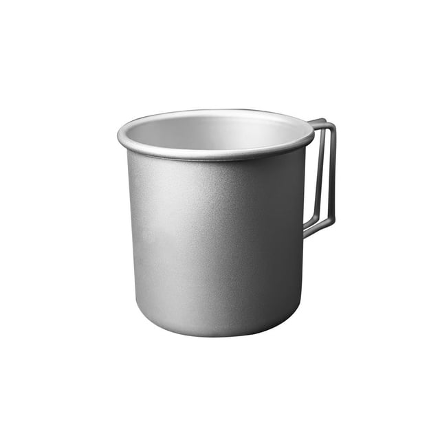 Taza De Agua Para Acampar De Aleación De Aluminio De 300 Ml Taza Portátil Para Exteriores Taza De Titanio Plegable Taza De Utensilios De Cocina Fácil De Limpiar Con Asa Para Cocinar Al Aire Libre sonducket HA025791-00