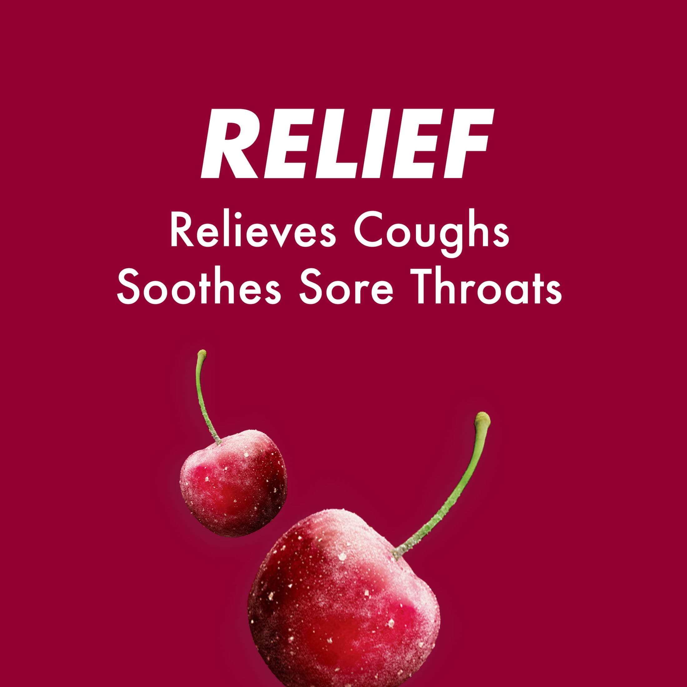 (4 pack) HALLS Cough and Throat Relief Cherry Cough Drops, 30 Drops