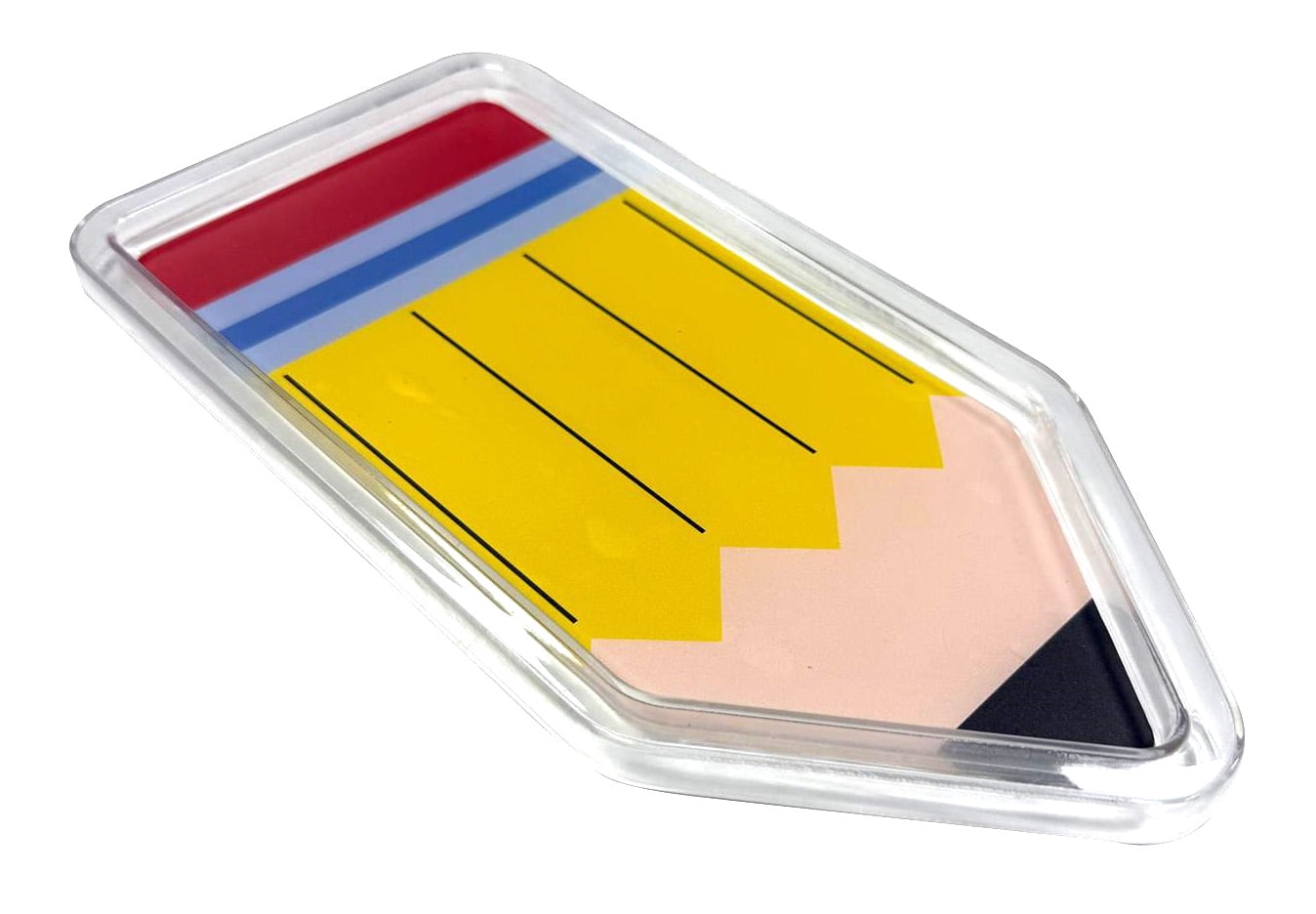 Pen+Gear Pencil-Shaped Organizer Tray, Multicolor, 11" x 5.5"