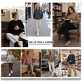 thumbnail image 5 of TEMOFON Sweatshirt for Women Fleece Lined Womens Sweatshirt Crewneck Long Sleeve Pullover Soft Warm Black Casual Winter Sweatshirt XXL, 5 of 9