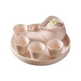 thumbnail image 4 of Juego de tetera de cerámica para niñas, incluye 1 tetera, 4 tazas y bandeja para servir bebidas frías y calientes Decoración de flores Durable Estilo A perfecl Tetera, 4 of 8