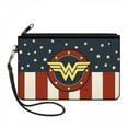 thumbnail image 1 of Wonder Woman Patriotic Large Zipper Wallet, 1 of 2