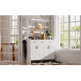 thumbnail image 6 of Euroco 51.2'' Minimalist Four-Door Shoe Cabinet with Coat Rack, 6 of 9