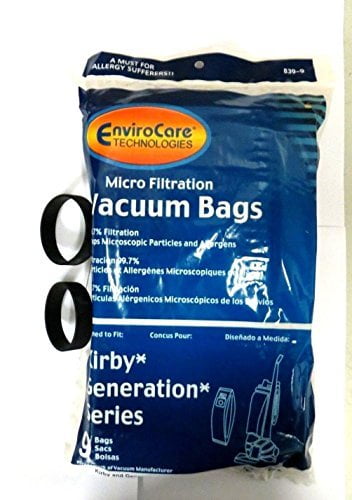Kirby Generation 1,2,3,4,5,6 and Ultimate G Allergen Filtration Bags PKG of 9 