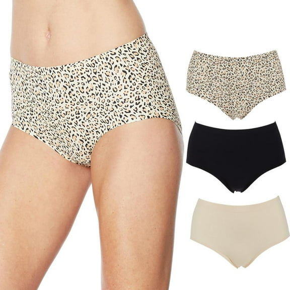 Rhonda Shear 3-Pack Solid and Print Invisible Body Brief