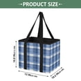 thumbnail image 2 of Collapsible Car Trunk Organizer with Handles 600D Oxford for Car Kitchen and Home Storage, Blue and White Color Scheme 13× 10.2×10.8inch, 2 of 6