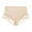 Beige, variant on 3 Pack Women High-rise Lace Panties Half Wrapped Hips Lift Panties Seamless Solid Lace Trim Milk Silk Briefs Underpants