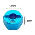 thumbnail image 7 of Kokiya 4 Pieces 1/16 Scale RC Hex Wheel Hubs 12mm Accessory RC Car Spart Parts Replaces Blue, 7 of 7