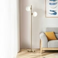 thumbnail image 6 of Costway 65'' Sphere LED Floor Lamp w/2 LED Light Bulbs Foot Switch Bedroom Office, 6 of 11