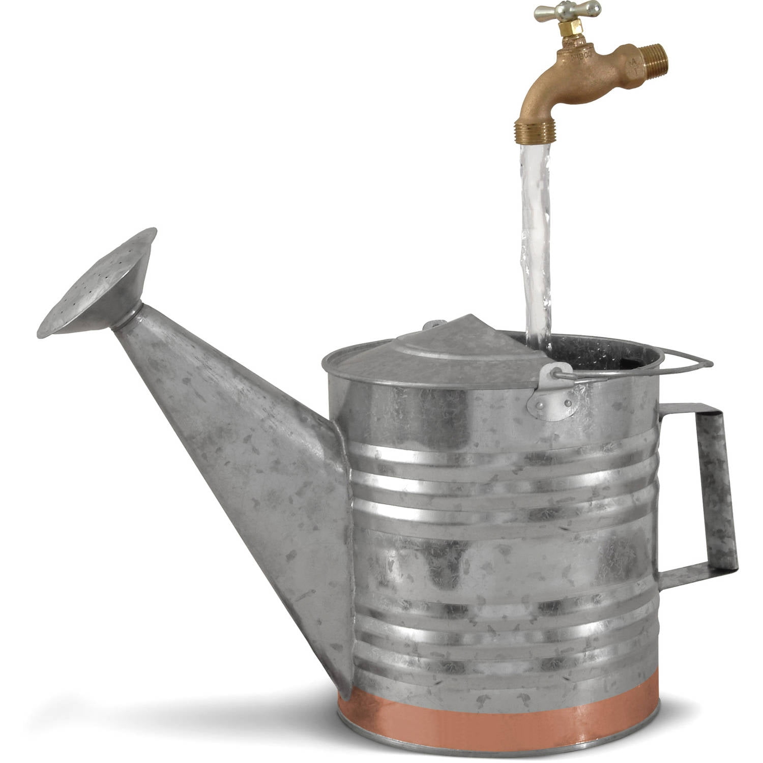 Universal Home and Garden GC-4 Fantasy Fountains Galvanized & Copper Watering Can Fountain by Universal Home and Garden