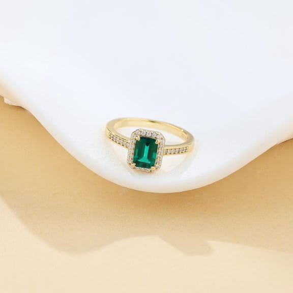 Natural Emerald (Panna) Gemstone Ring Woman And Mens Birthstone Gift Ring Promise Ring