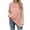 Pink, variant on JUUYY Womens Color Block Texture Long Sleeve Tee Shirt Loose Casual Round Neck Cotton T-Shirts Tops Pullover Blue S