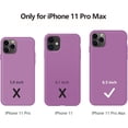 thumbnail image 6 of iPhone 11 Pro Max Case, Slim Liquid Silicone Case Compatible with iPhone 11 Pro Max 6.5 Inch, Full Body Microfiber Lining Protective Case (Lilac Purple), 6 of 12