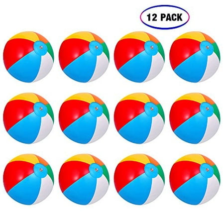 Inflatable Beach Balls 12pack 10 Rainbow Beach Balls Pool Party Balls Bulk Beach Balls Rainbow Colored Beach Toys Perfect For Beach Sand Pool Party Favors Swimming Water Toys For Kids Walmart Canada