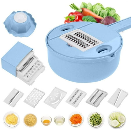 

BaiTrend 10 in 1 Vegetable Mandoline Slicer Cutter Set Upgraded Julienne Grater Slicer and Egg Separator with Detachable Handle for Kitchen Multiuse