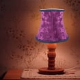 thumbnail image 3 of Fabric Clip On Lamp Shade, E14 Handmade Lampshade For Modern European Style Wall Sconce Lamp, Crystal Candle Table With Blue Flannel Decor (dark ), 3 of 5