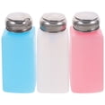 thumbnail image 2 of MasteelfCA 3Pcs Push Down Alcohol Bottles Empty Dispenser for Nail Polish Remover 250ml, 2 of 8