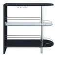 thumbnail image 3 of Adolfo Rectangular 2-tier Home Bar Table Black High Gloss, 3 of 7