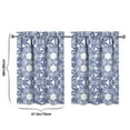 thumbnail image 5 of Blue and White Porcelain Kitchen Curtains Farmhouse Country Summer Short Tier Curtain for Washable Kitchen Cafe Decor Rod Pocket Window Drapes 2 Panels 27.5x36 Inch, 5 of 5