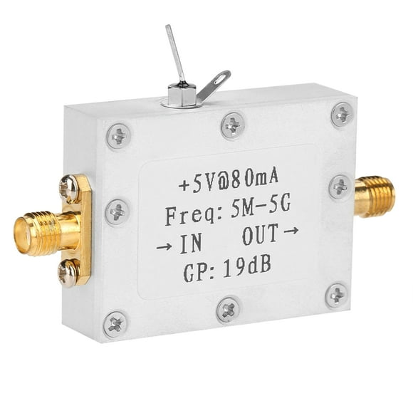 Amplificador RF Amplificador de Banda Ancha 85mA 19dB 2G 5VDC con Ganancia de 19dB para Amplificación de Ganancia Fija para Señal de Radiofrecuencia ANGGREK Otros