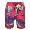 thumbnail image 4 of Invader Zim Men's Beach Shorts Swim Trunks Casual Quick Dry Board Shorts Swimwear with Mesh Lined and Pockets, 4 of 8