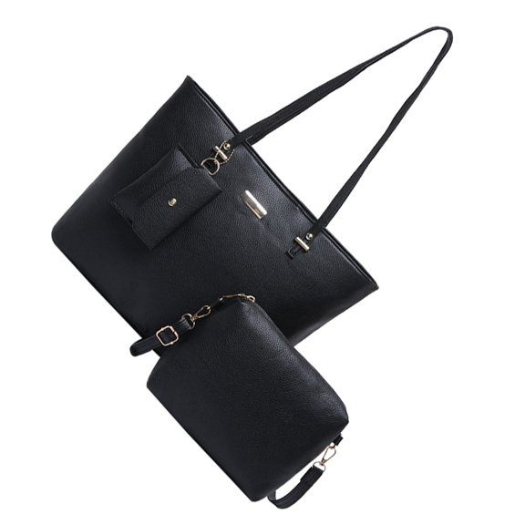 Fashion Women's 3pcs Handbags Set Large Capacity Crossbody and Shoulder Bags PU Leather Wallet Purse Work Bag
