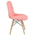 thumbnail image 6 of Flash Furniture Contemporary Plywood Shaggy Cool to Touch Upholstered, Hermosa Pink Set of 4, 6 of 8