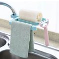 thumbnail image 5 of RKSTN Plastic Faucet Drain Rack Kitchen Sink Sponge Dishwashing Soap Cloth Storage Rack Towel Storage, 5 of 5