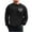 Black, variant on Mens Long Sleeve Puffer Jacket, Regular Fit, Solid Color, Warm Fabric, Suitable for Cool Summer Nights and Indoor Activities