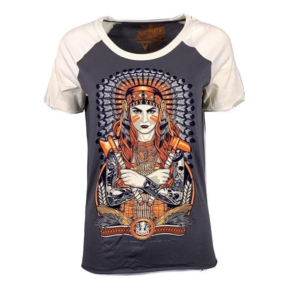 SECRET ARTIST by AFFLICTION Women's T-Shirt S/S WARRIOR