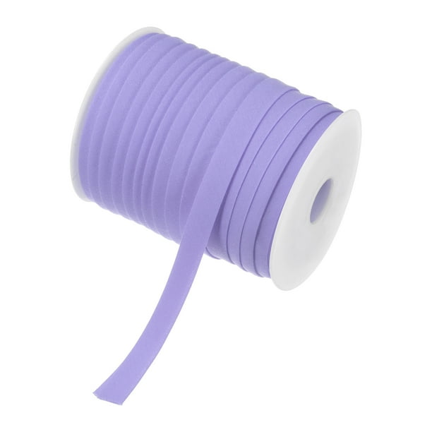Cinta de sesgo de doble pliegue Uxcell 1/2" 55 Yardas para Coser/Costura/DIY Lila