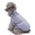 thumbnail image 4 of Coloody Pet Dog Solid color Sweater Autumn and Winter Dog Clothes, 4 of 6