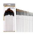 thumbnail image 3 of Arealer 12pcs Filbert Paint Brushes Paintbrush Set Nylon Hair Paint Brush Set for Acrylic Oil Watercolor Painting Artist Professional Painting Kits White, 3 of 6