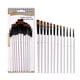 thumbnail image 2 of 12 piezas de pinceles de pintura de avellana, juego de pinceles de nailon para el cabello, juego de Tomshoo  12 piezas / avellana, 2 of 7