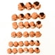 thumbnail image 1 of 30 piezas prácticas de cubierta y tapa de tornillo de perno de enchufe de motocicleta, naranja, 1 of 6