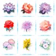 thumbnail image 2 of Zshan 50Sheets Scrapbook Sticker Flowers Sticker Decoration Sticker Planner Sticker Journal Sticker for Adult for Diary Album Card Making Art and Craft, 2 of 5