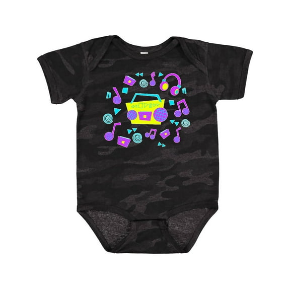 Inktastic '80s Boom Box music Boys or Girls Baby Bodysuit