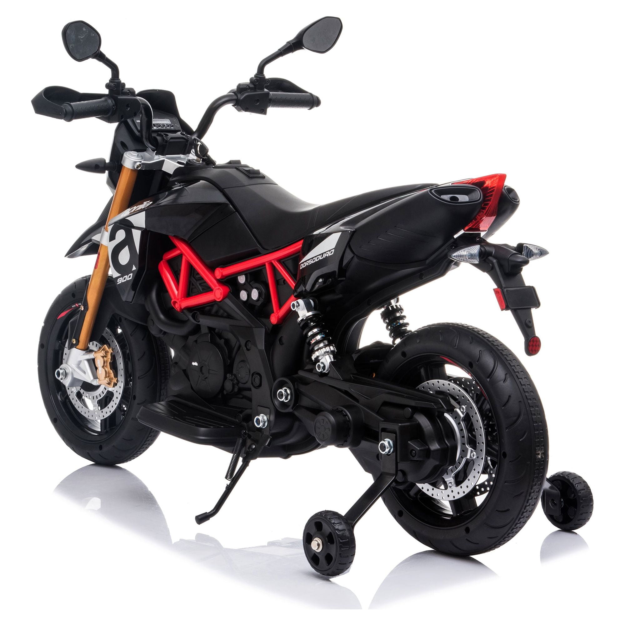Private Jungle Kids Electric Battery-Powered Ride On Motorcycle, 12 V 4 Wheels Ride On Car for Childern, Black Private Jungle Kids Electric Battery-Powered Ride On Motorcycle, 12 V 4 Wheels Ride On Car for Childern, Black