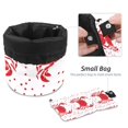 thumbnail image 4 of PhooArto Travel Cosmetic Bags Barrel Makeup Bag, Multifunctional Toiletry Bucket Bags Round Organizer Storage Pocket, Crabs and Red Dot Pattern, 4 of 6