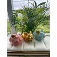 thumbnail image 2 of Y.Byani Piggy Bank Coin Bank Pig Statue Gifts Polyresin Home Decor Arts 8.3 inch (Blue), 2 of 7