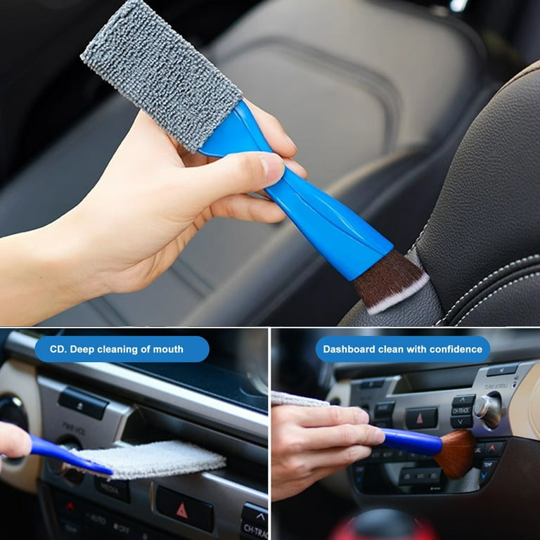 Unique Bargains Blue Plastic Faux Bristles Car Care Carpet Tile Cleaning Brush  Cleaner Tool